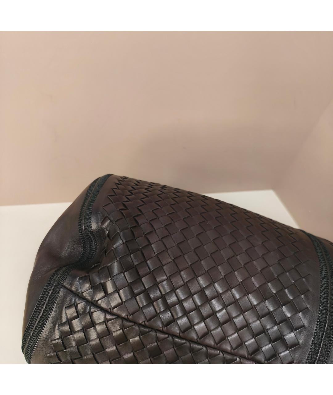 BOTTEGA VENETA Коричневая кожаная дорожная/спортивная сумка, фото 2