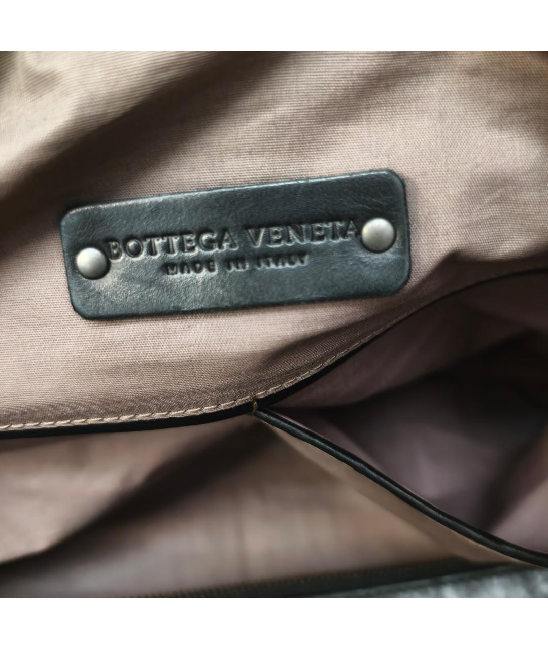 BOTTEGA VENETA Коричневая кожаная дорожная/спортивная сумка, фото 4