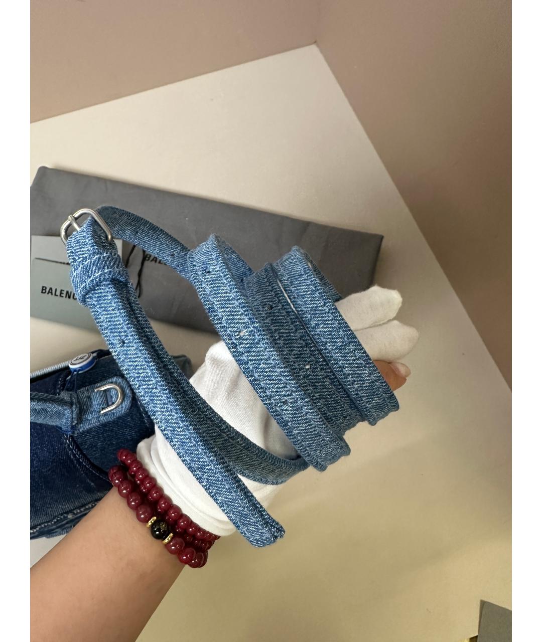 BALENCIAGA Синяя сумка через плечо, фото 8