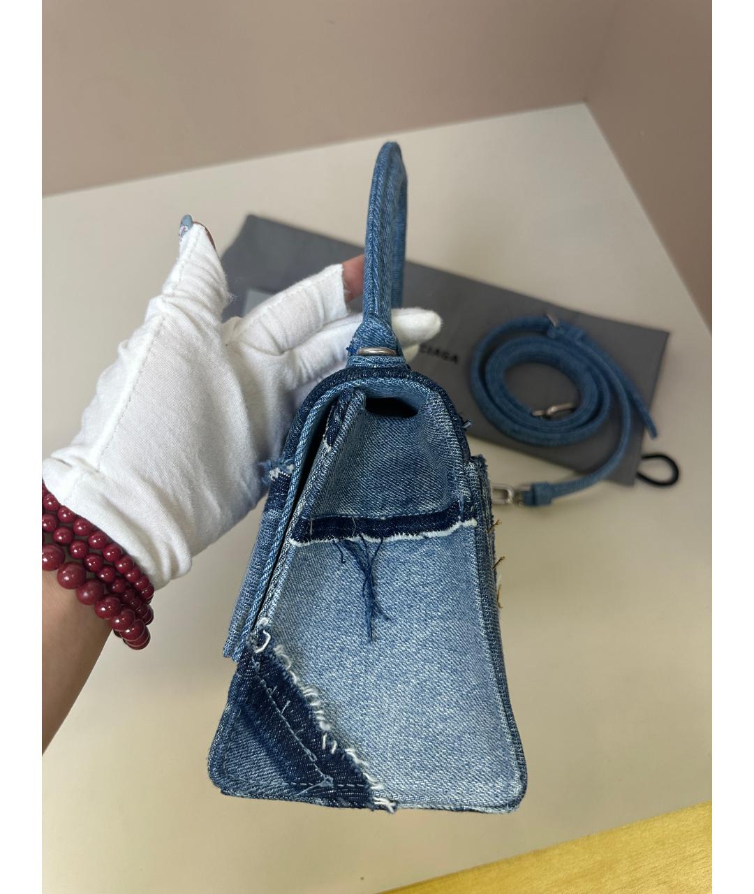 BALENCIAGA Синяя сумка через плечо, фото 6