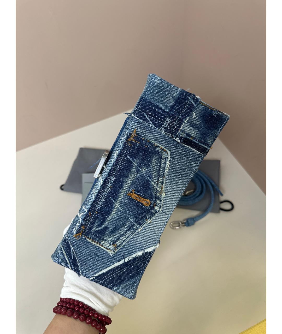 BALENCIAGA Синяя сумка через плечо, фото 3