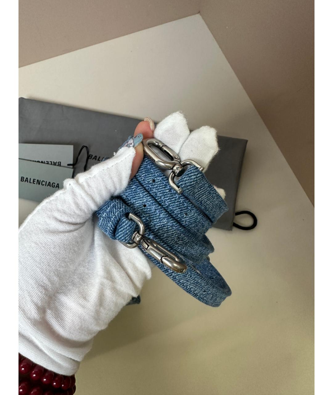 BALENCIAGA Синяя сумка через плечо, фото 7