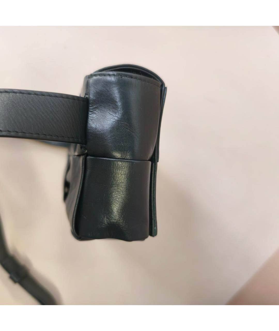 BOTTEGA VENETA Зеленая кожаная поясная сумка, фото 7