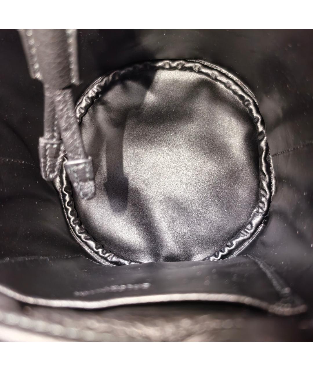 BALENCIAGA Черная кожаная сумка через плечо, фото 4
