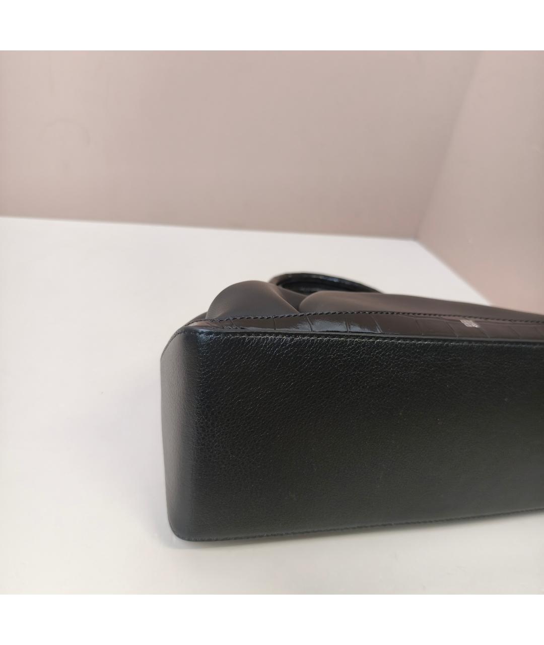 GIVENCHY Черная кожаная сумка с короткими ручками, фото 6