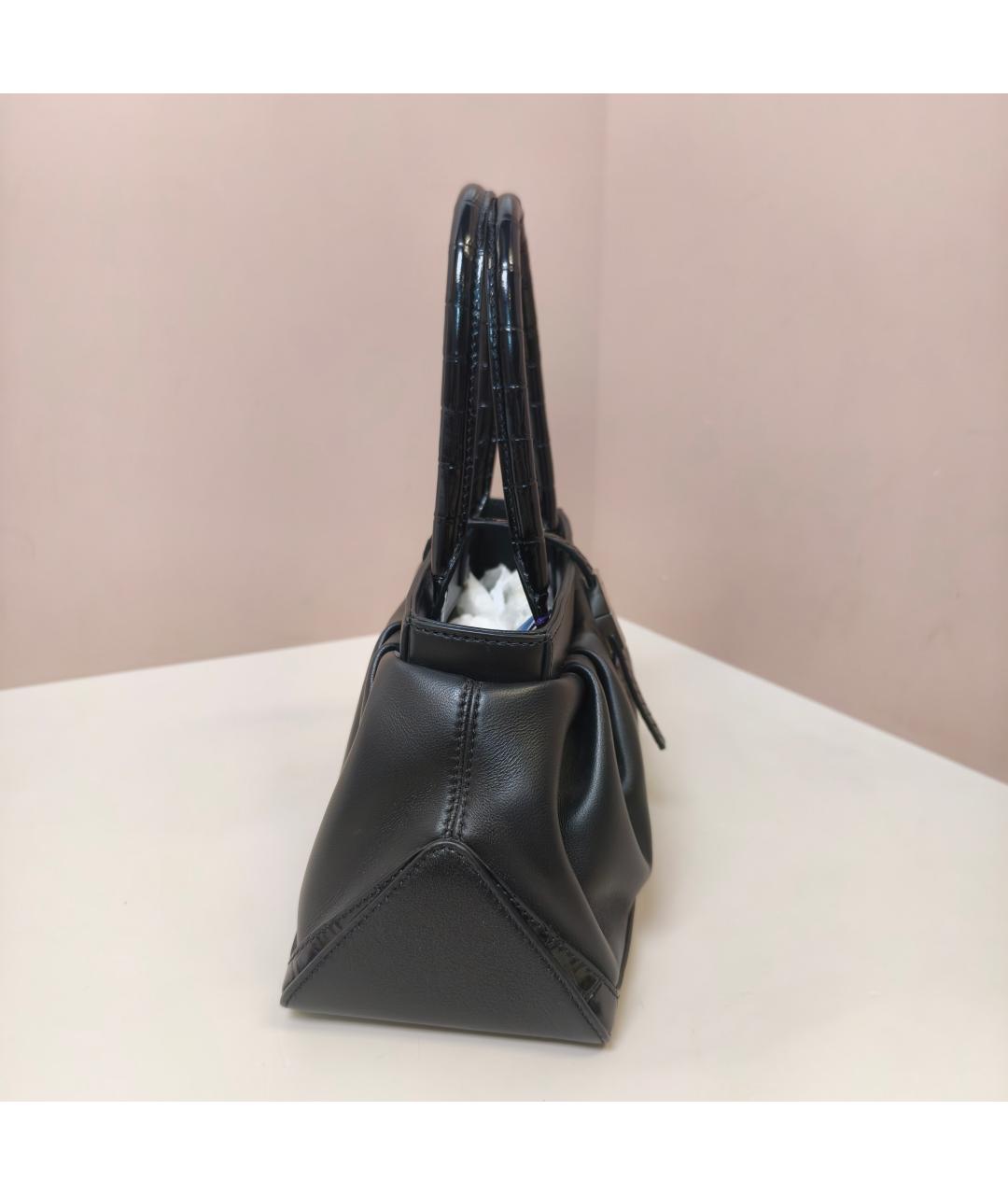 GIVENCHY Черная кожаная сумка с короткими ручками, фото 4