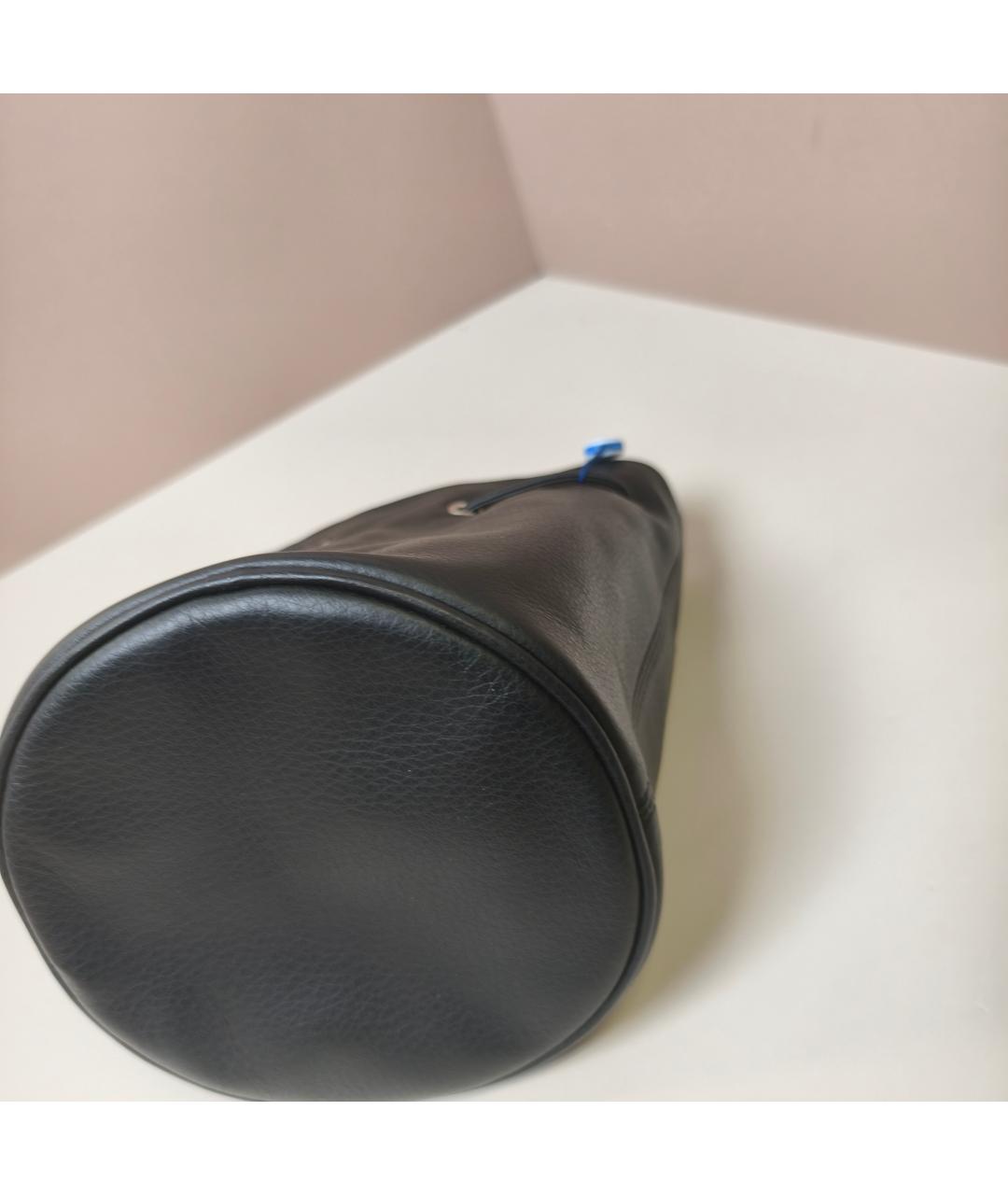 BALENCIAGA Черная кожаная сумка через плечо, фото 7