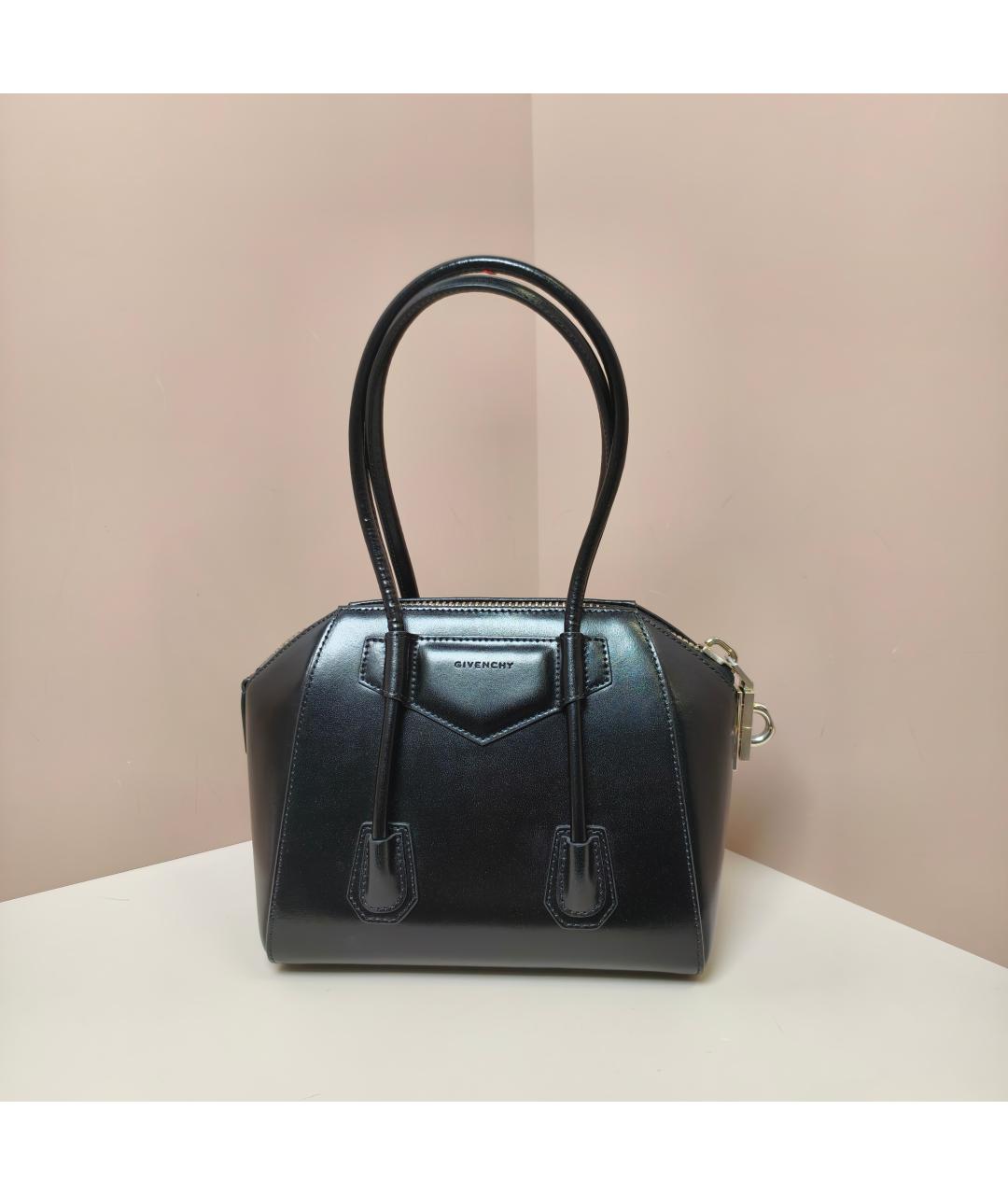 GIVENCHY Черная кожаная сумка через плечо, фото 6