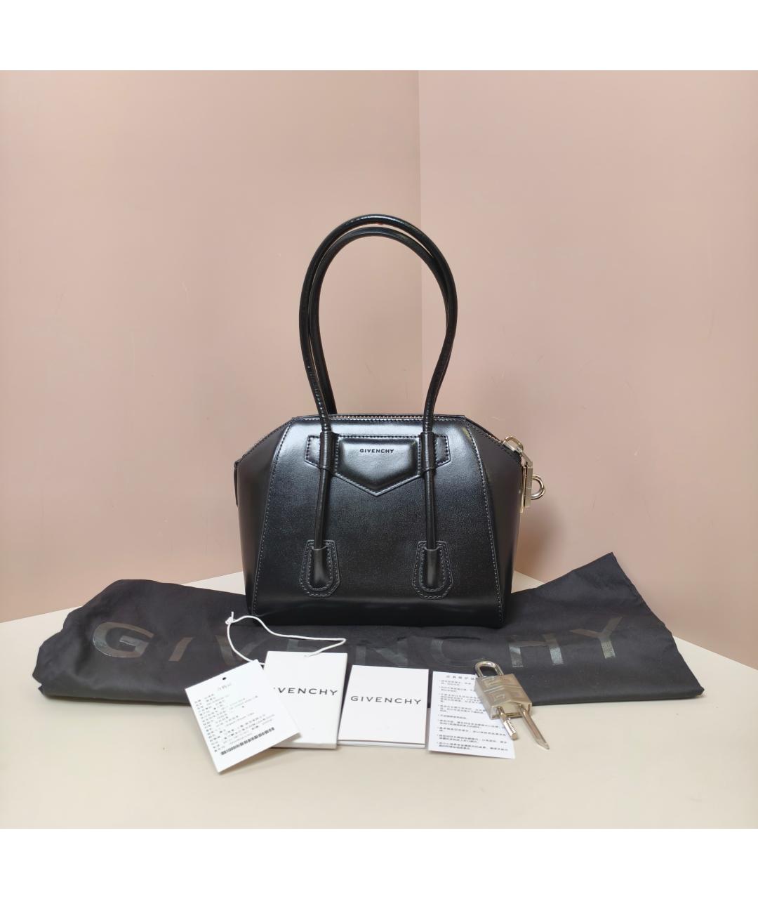 GIVENCHY Черная кожаная сумка через плечо, фото 9