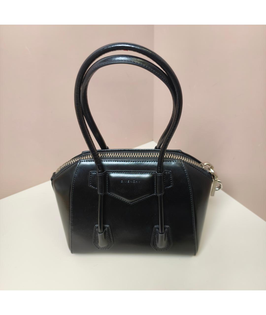 GIVENCHY Черная кожаная сумка через плечо, фото 8