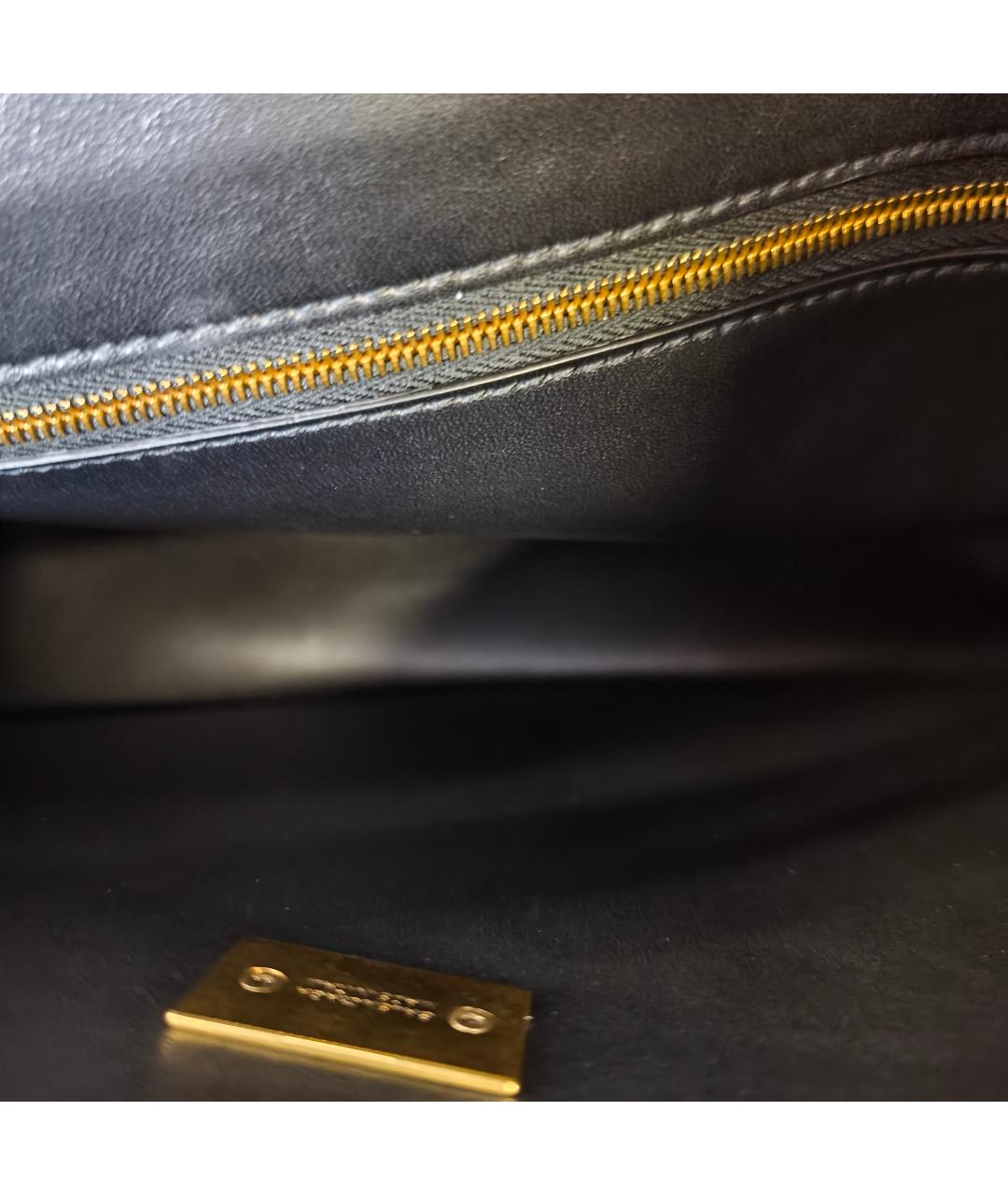 BALENCIAGA Черная кожаная сумка через плечо, фото 5