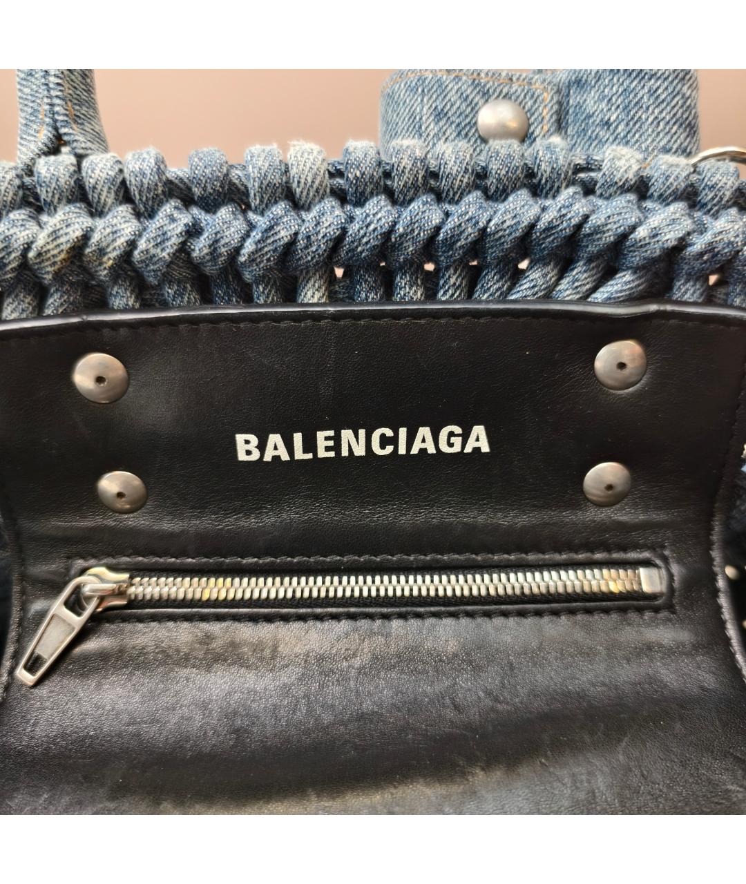 BALENCIAGA Голубая сумка через плечо, фото 3