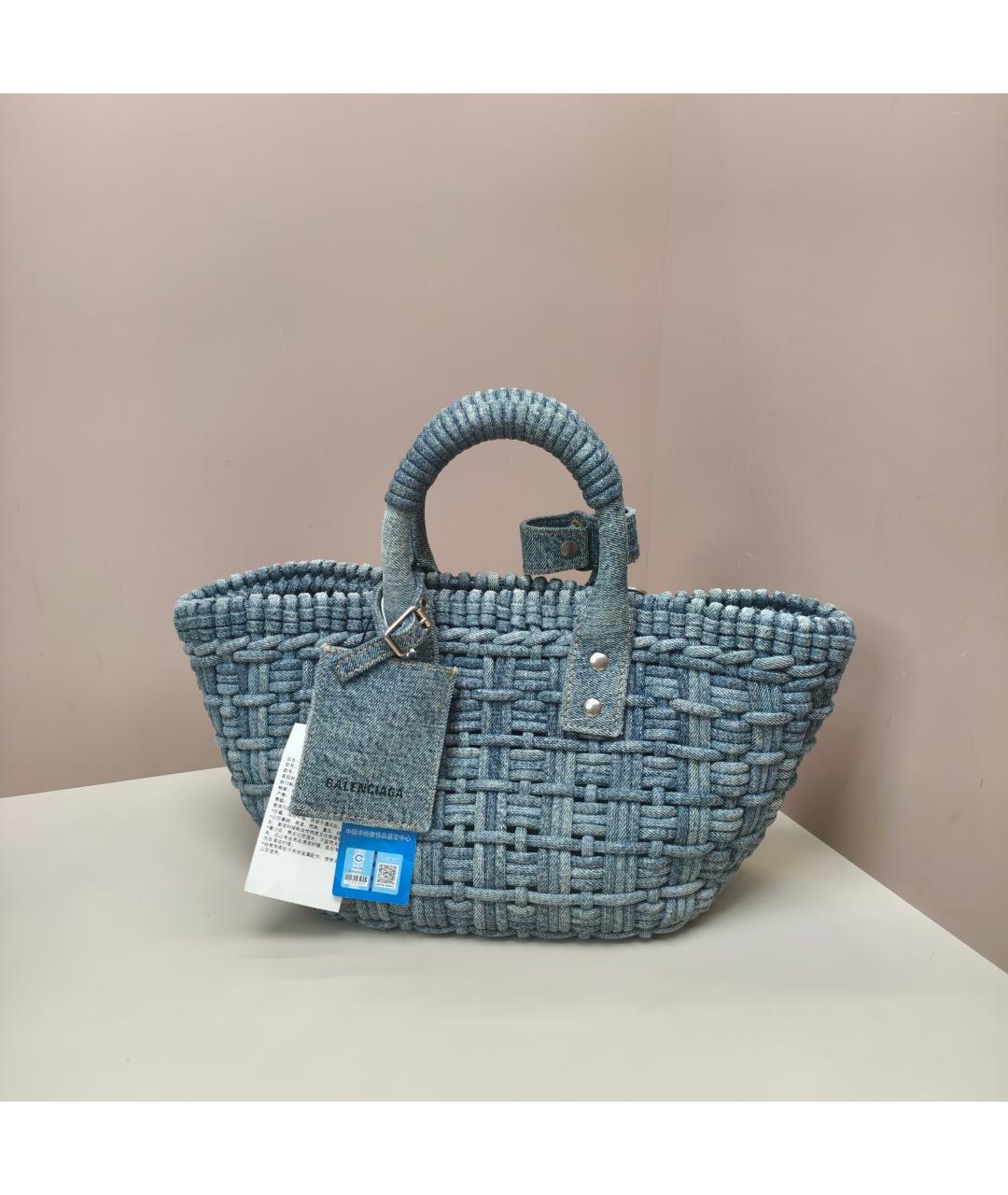 BALENCIAGA Голубая сумка через плечо, фото 9