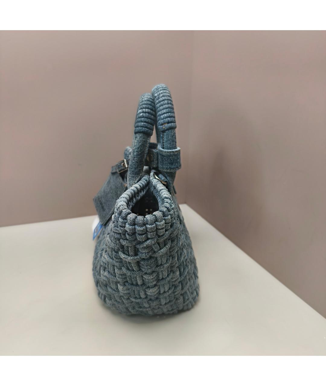 BALENCIAGA Голубая сумка через плечо, фото 5