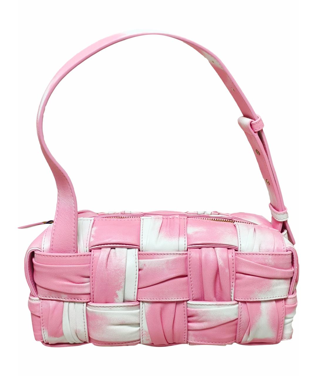 BOTTEGA VENETA Розовая сумка через плечо, фото 1