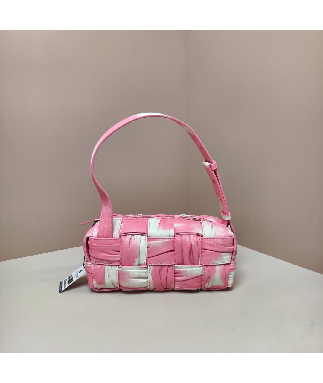 BOTTEGA VENETA Розовая сумка через плечо, фото 8