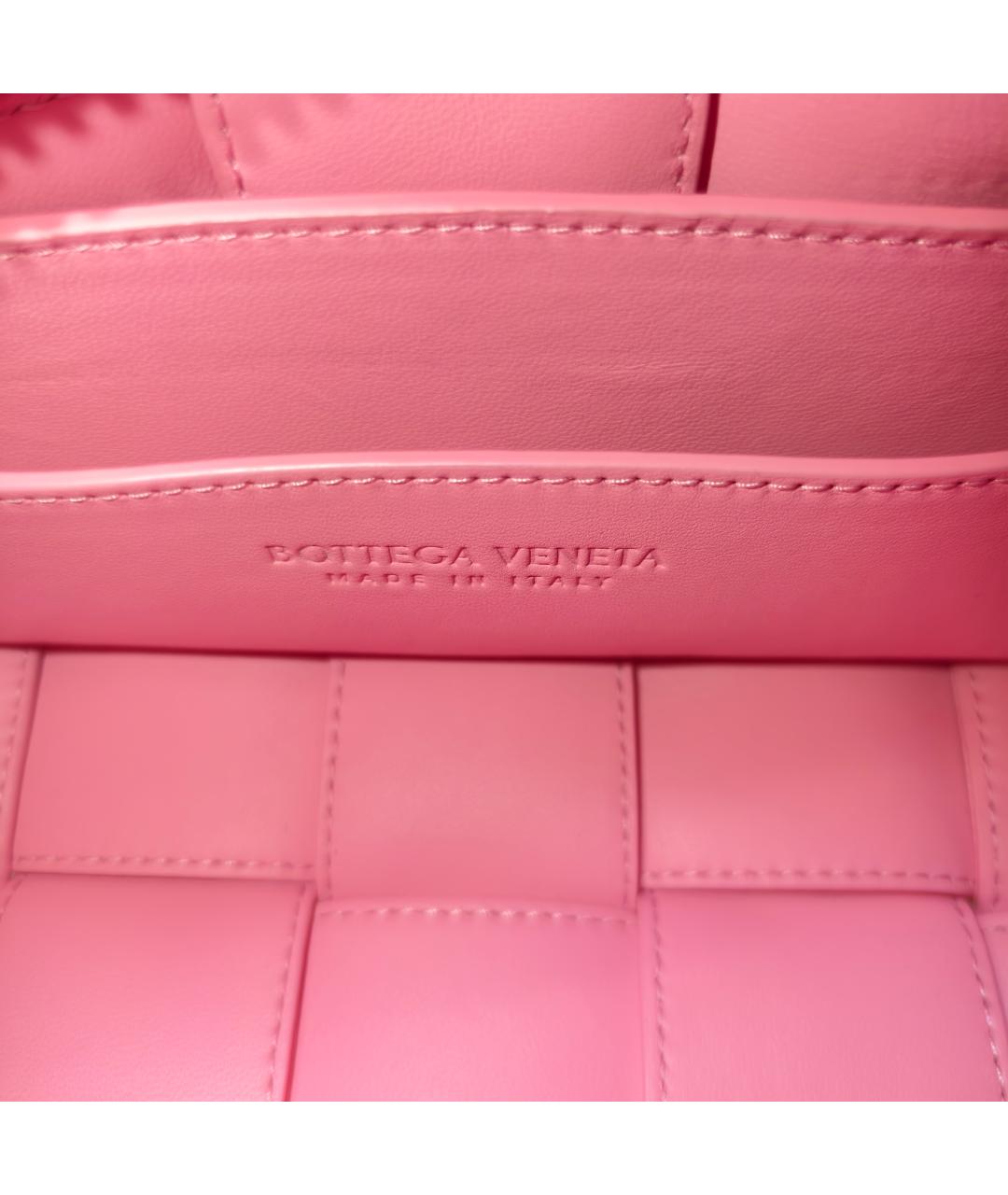 BOTTEGA VENETA Розовая сумка через плечо, фото 3