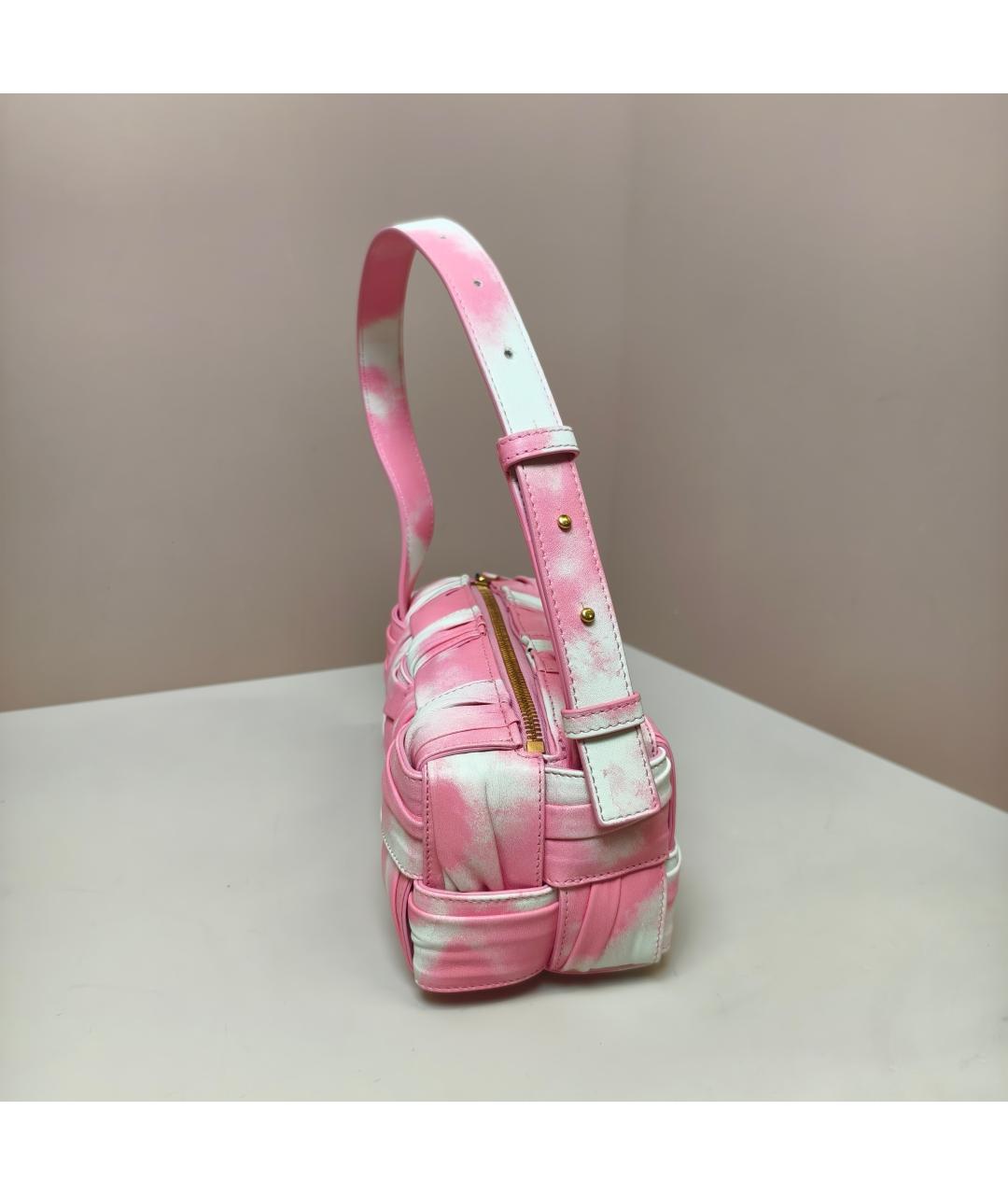 BOTTEGA VENETA Розовая сумка через плечо, фото 5