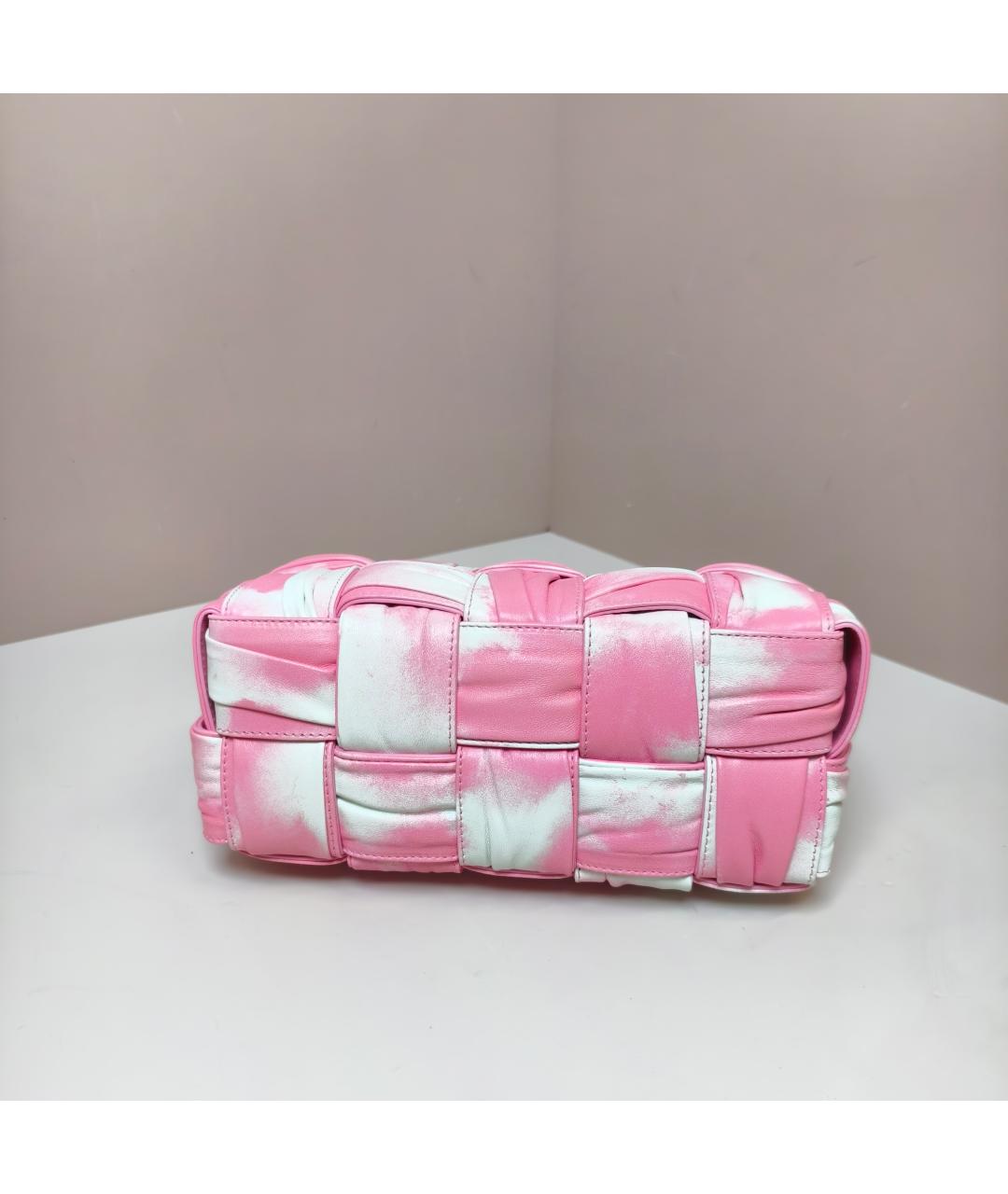 BOTTEGA VENETA Розовая сумка через плечо, фото 6