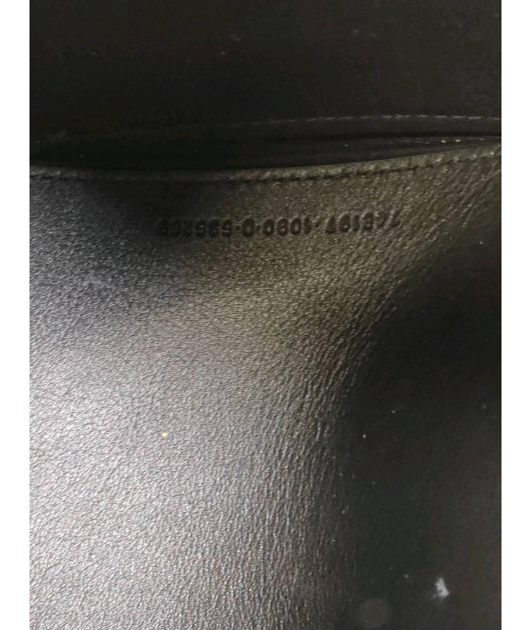 BALENCIAGA Черная кожаная сумка через плечо, фото 2