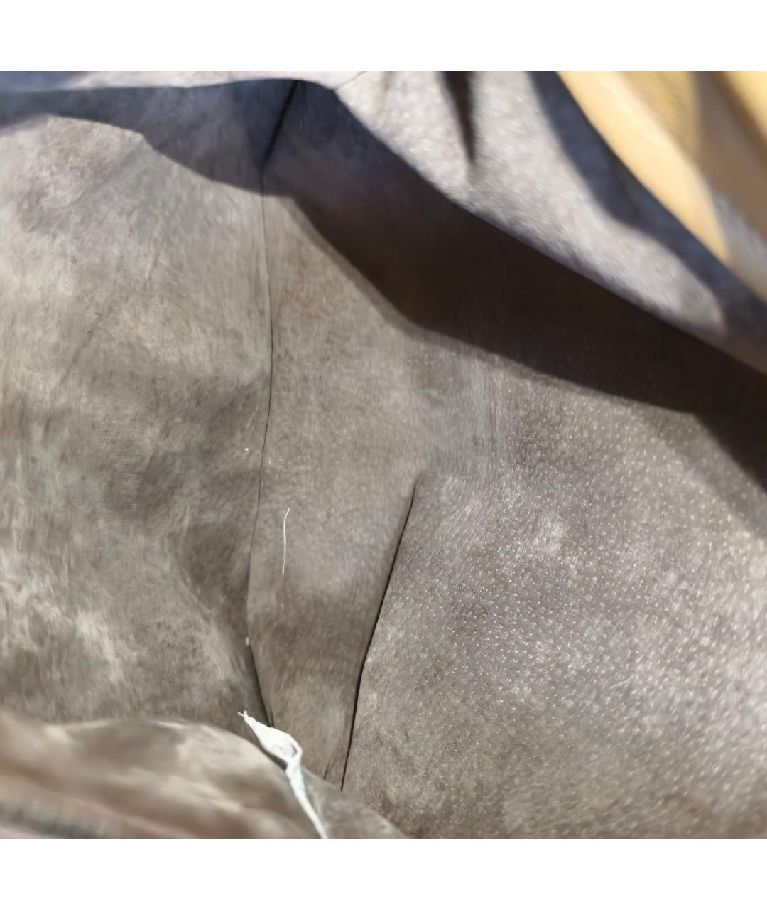 BOTTEGA VENETA Бежевая кожаная сумка через плечо, фото 6