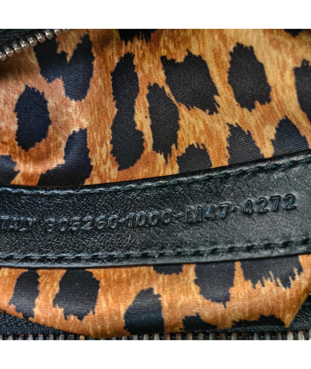 BALENCIAGA Черная кожаная сумка через плечо, фото 4