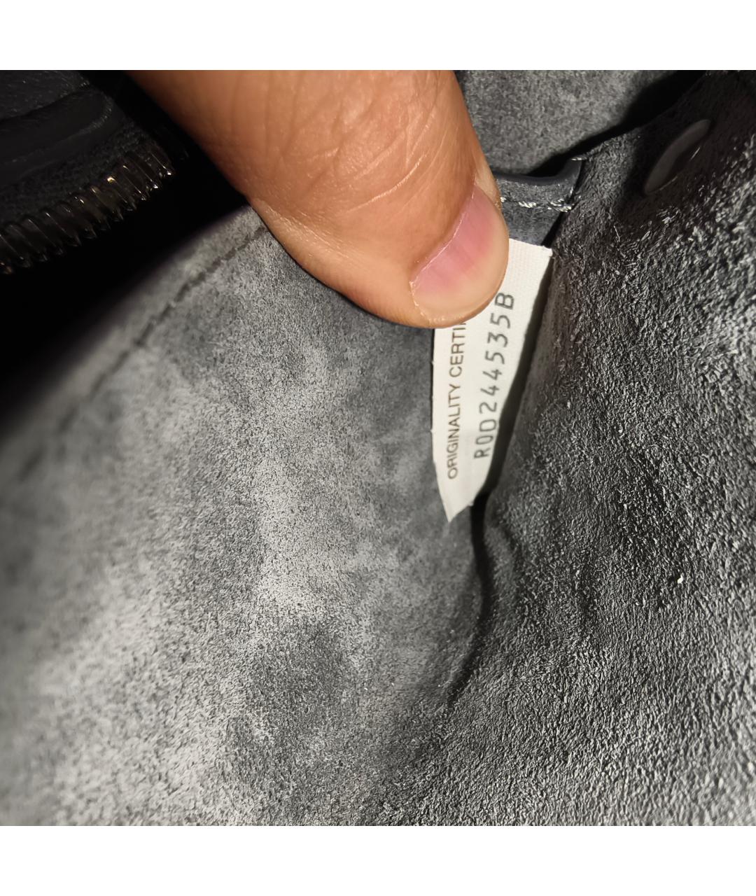 BOTTEGA VENETA Серая кожаная сумка через плечо, фото 3