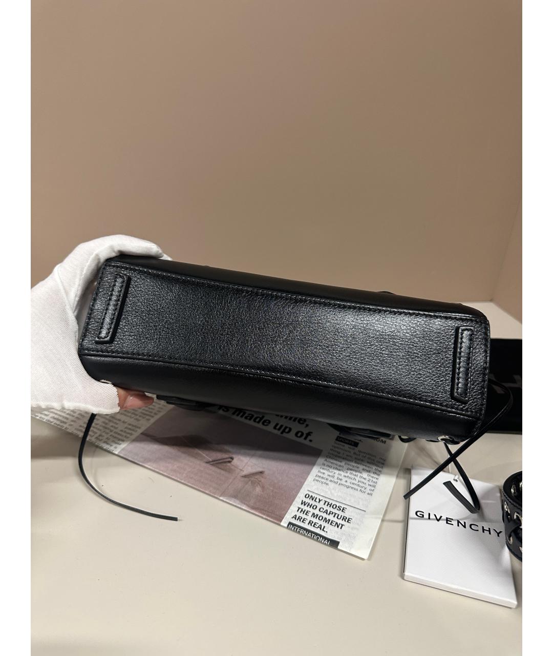 GIVENCHY Черная кожаная сумка через плечо, фото 5