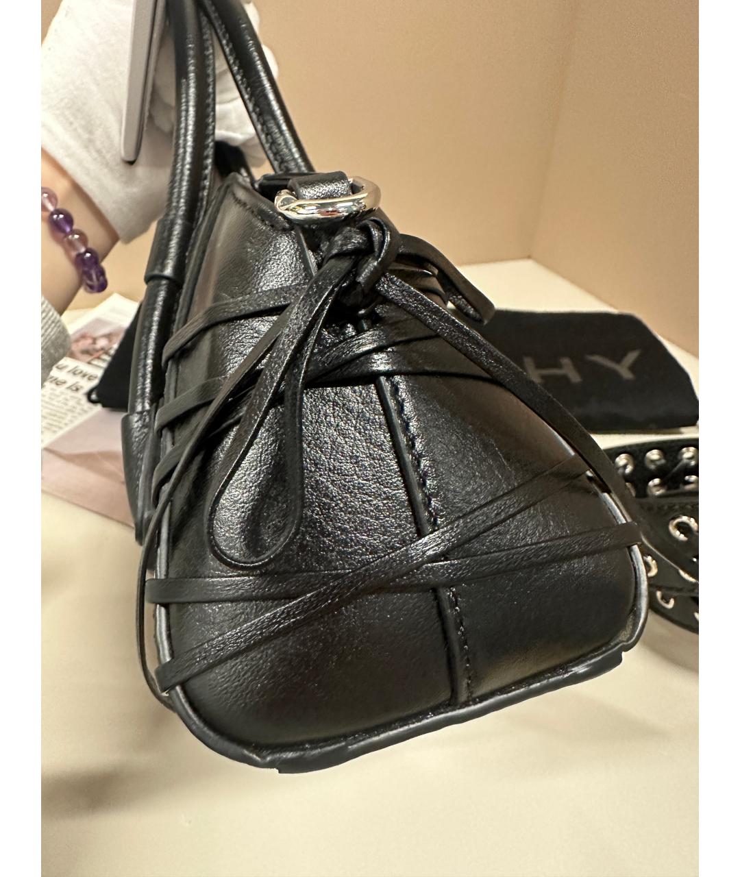 GIVENCHY Черная кожаная сумка через плечо, фото 3