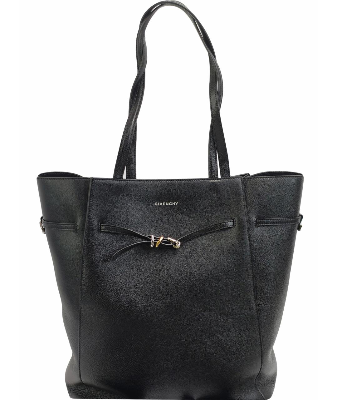 GIVENCHY Черная кожаная сумка через плечо, фото 1