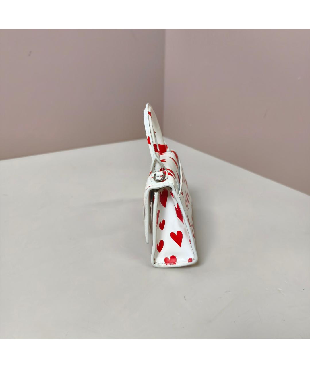 BALENCIAGA Белая кожаная сумка через плечо, фото 9