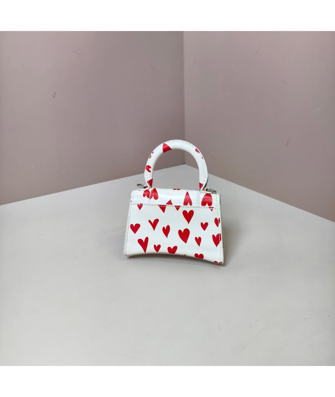 BALENCIAGA Белая кожаная сумка через плечо, фото 8