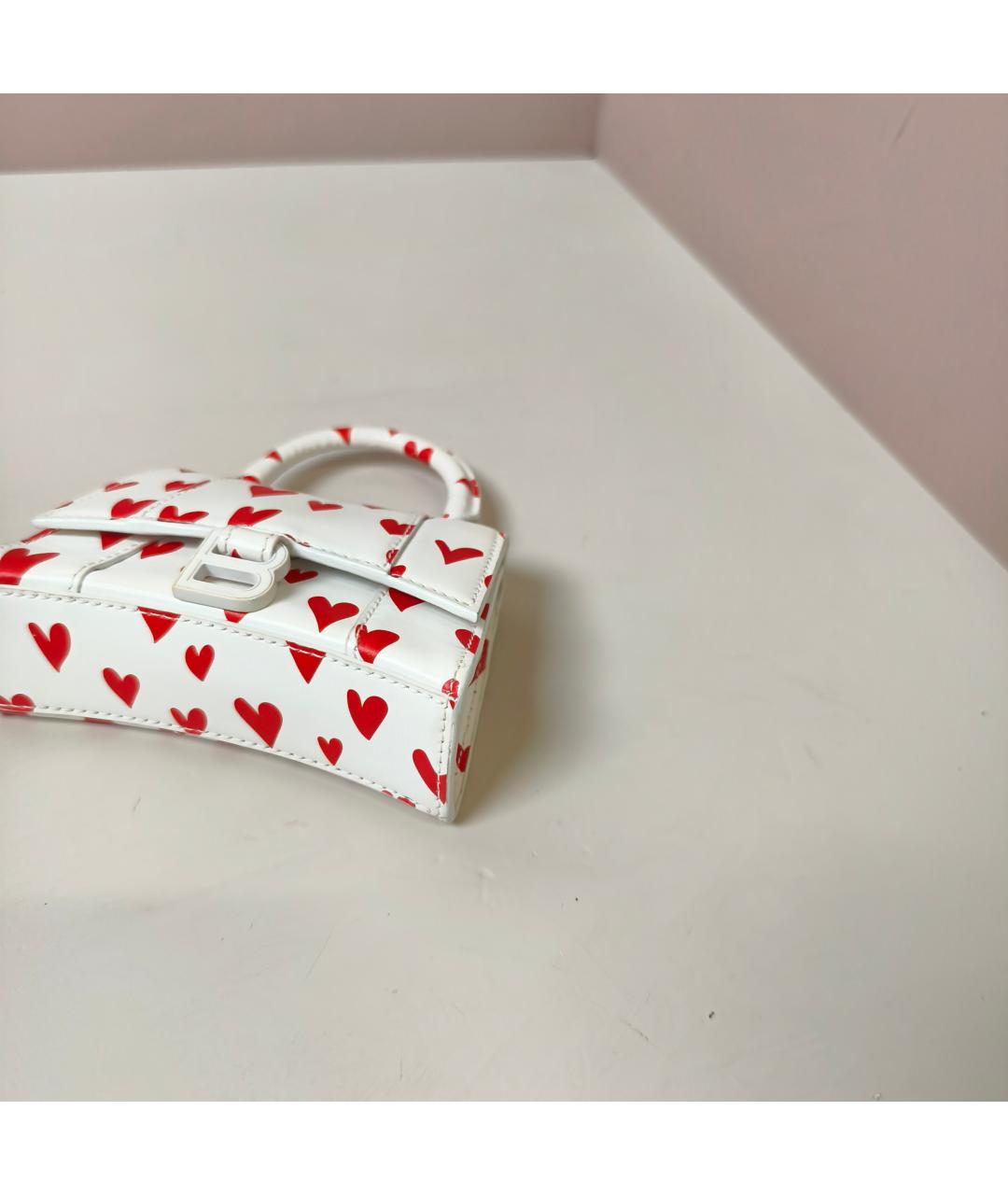 BALENCIAGA Белая кожаная сумка через плечо, фото 2