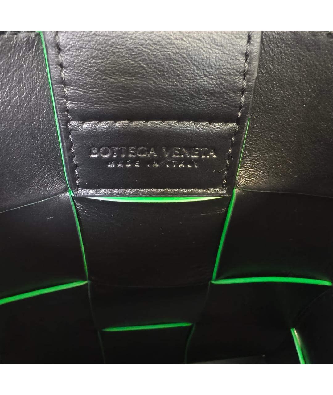 BOTTEGA VENETA Зеленая кожаная сумка через плечо, фото 4