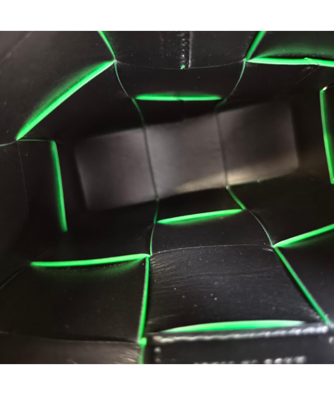 BOTTEGA VENETA Зеленая кожаная сумка через плечо, фото 3