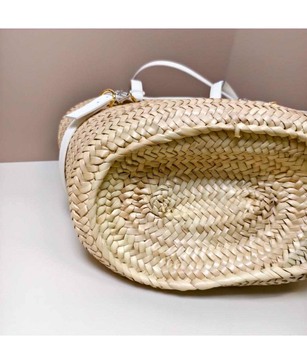 GIVENCHY Бежевая пелетеная пляжная сумка, фото 6