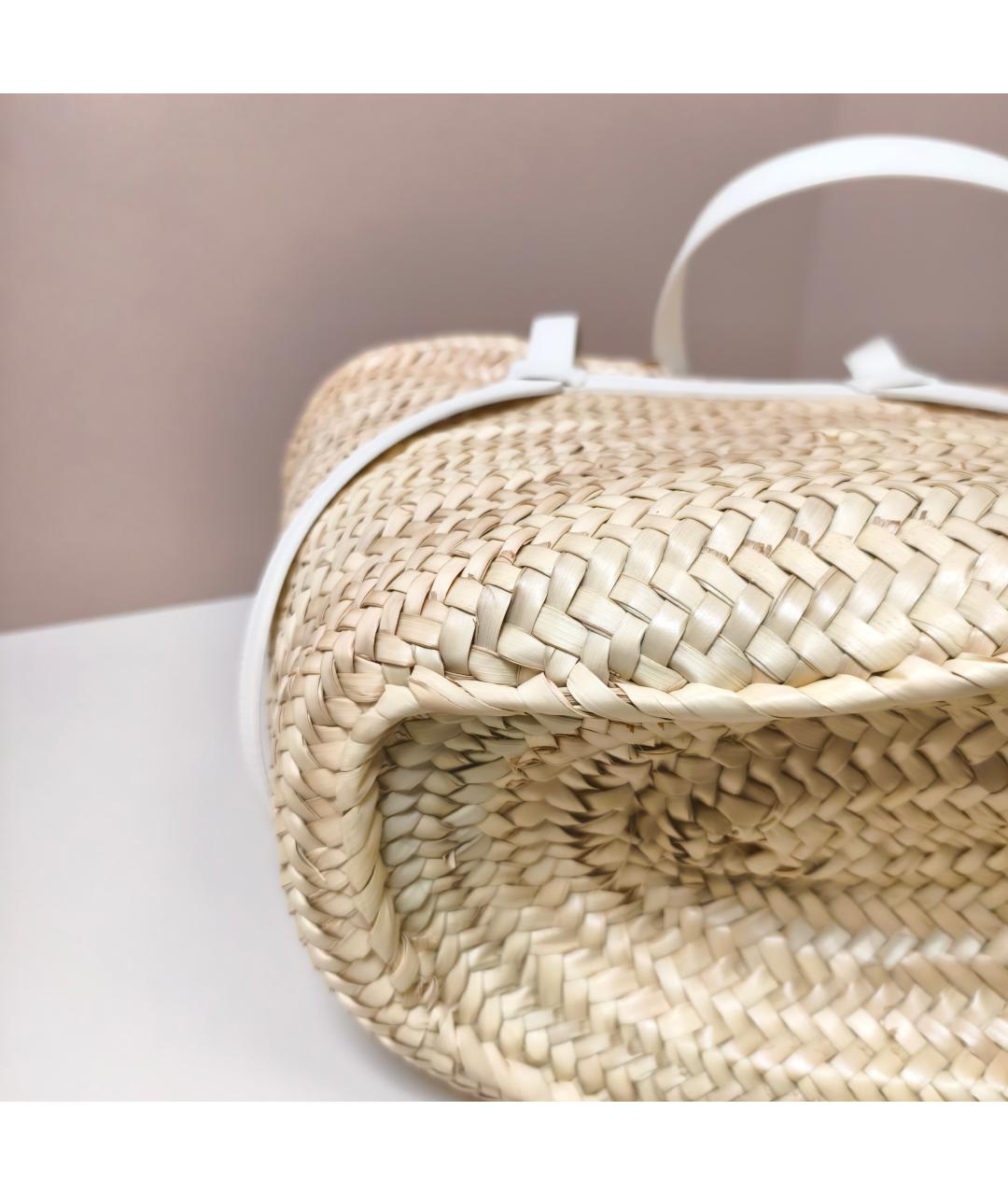 GIVENCHY Бежевая пелетеная пляжная сумка, фото 7