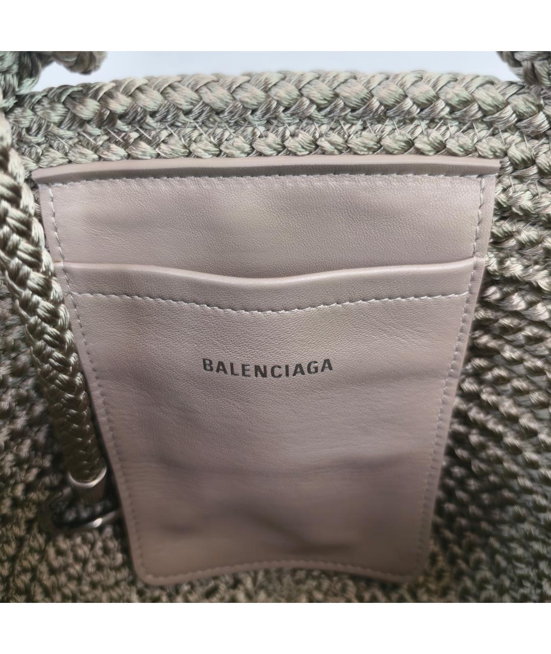 BALENCIAGA Фуксия пелетеная сумка с короткими ручками, фото 9