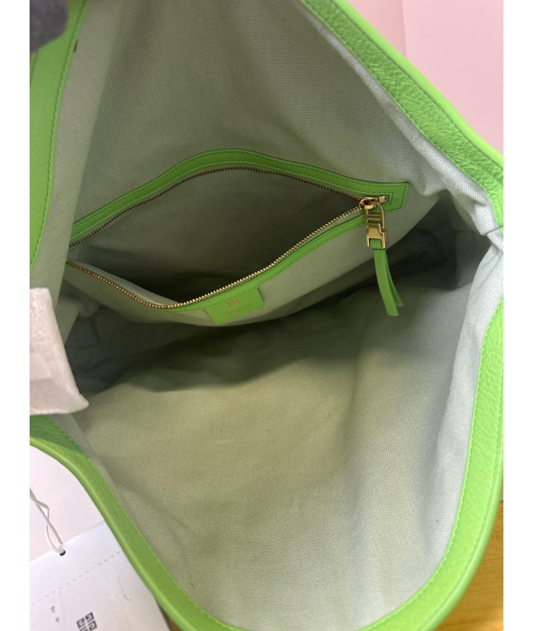 GIVENCHY Зеленая кожаная сумка через плечо, фото 7