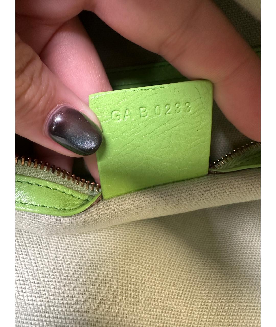GIVENCHY Зеленая кожаная сумка через плечо, фото 8