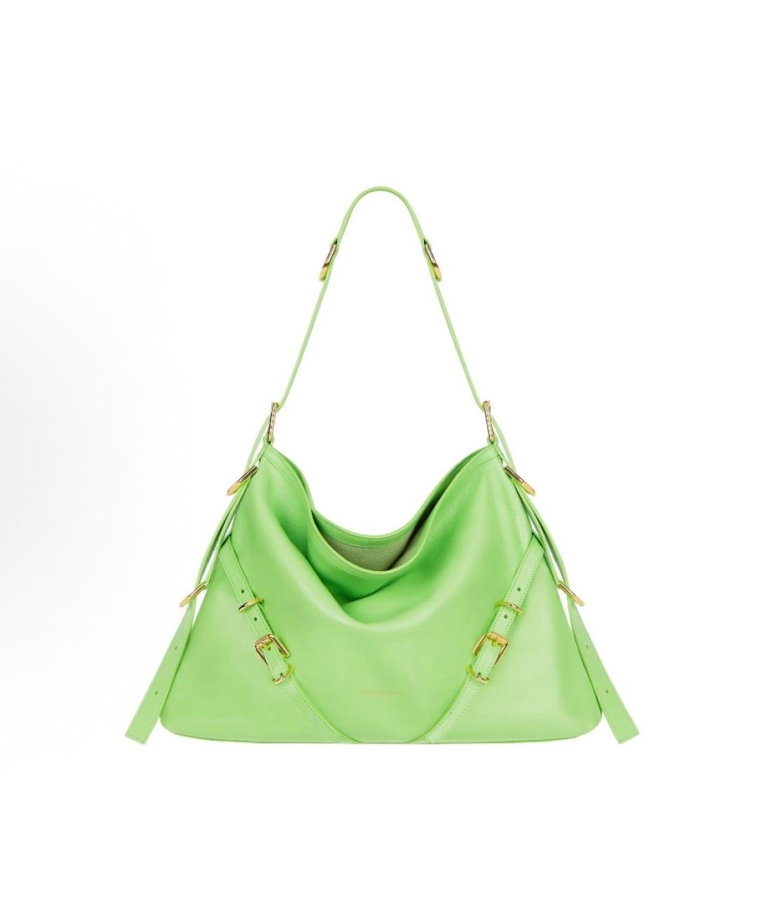 GIVENCHY Зеленая кожаная сумка через плечо, фото 9