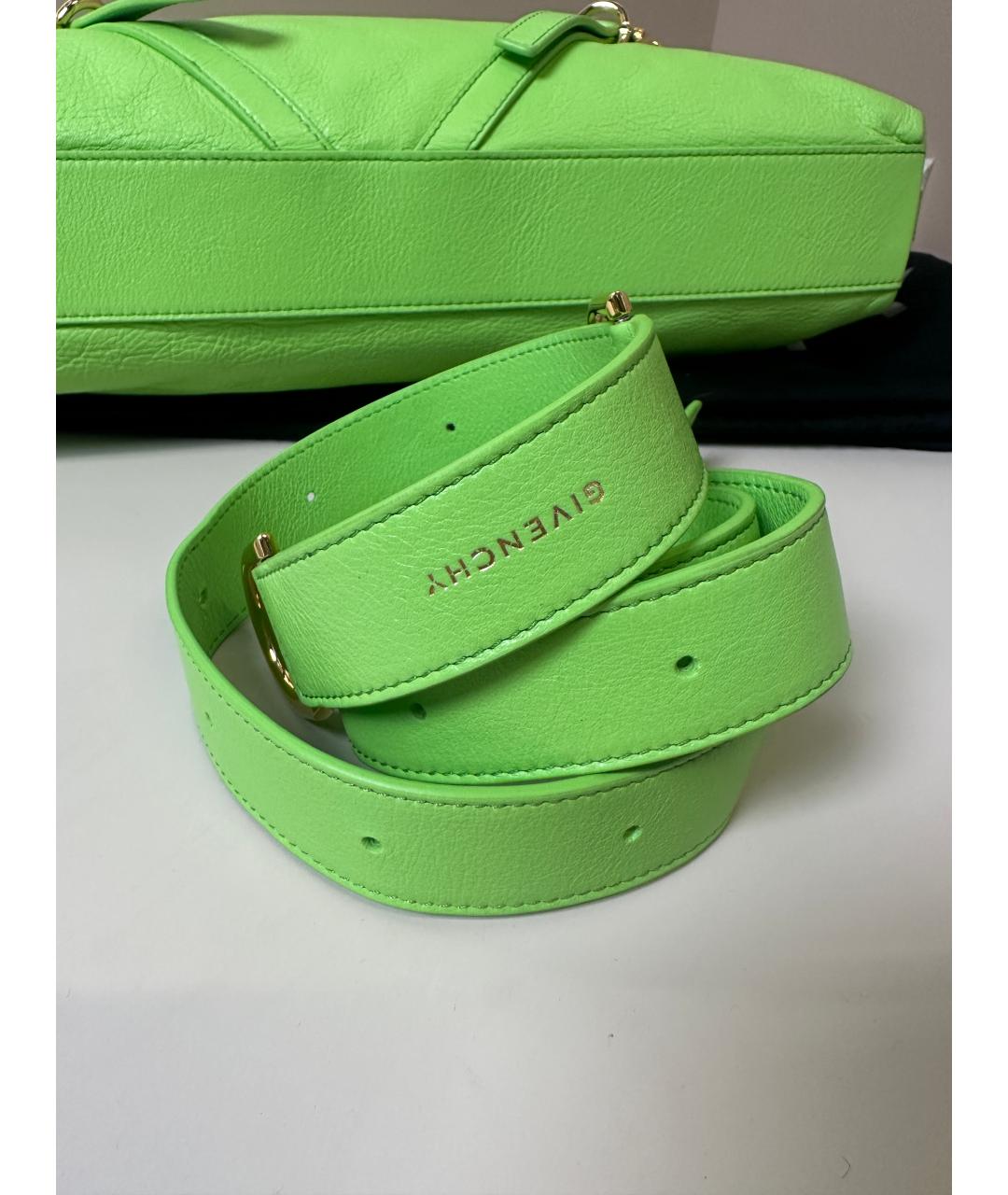 GIVENCHY Зеленая кожаная сумка через плечо, фото 6