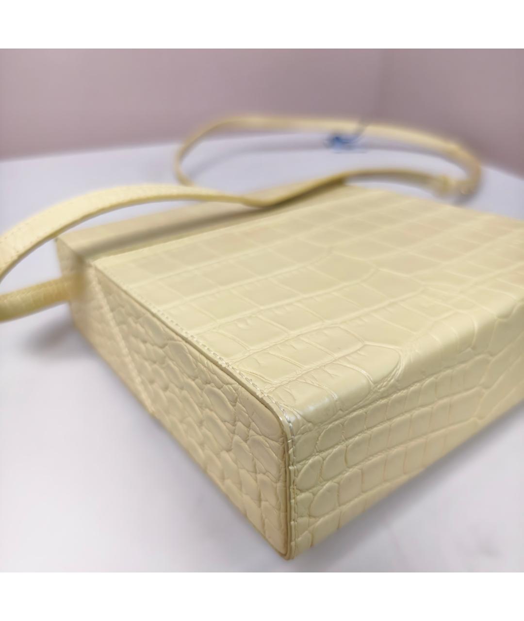 BOTTEGA VENETA Бежевая кожаная сумка через плечо, фото 2