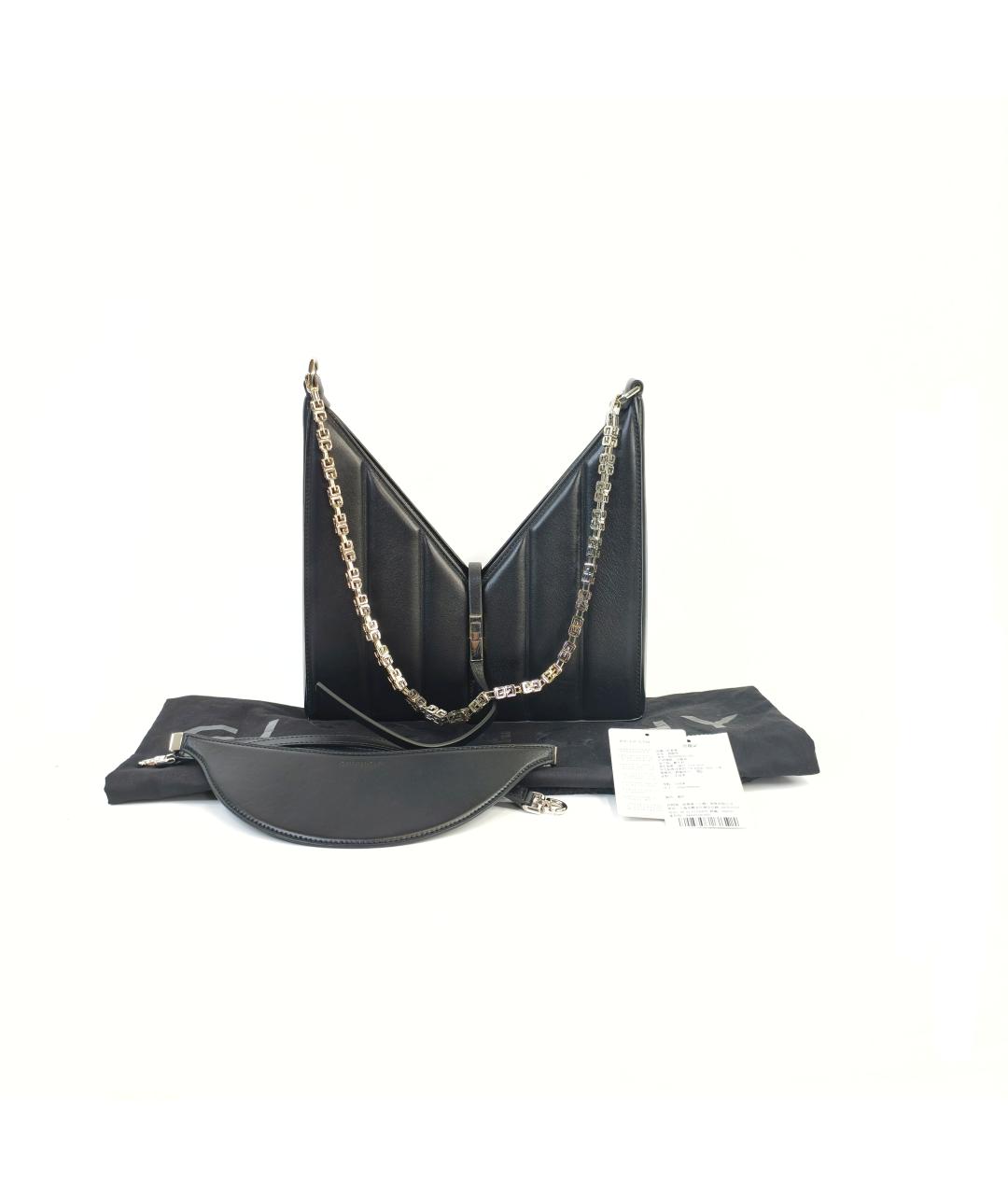 GIVENCHY Черная кожаная сумка через плечо, фото 2