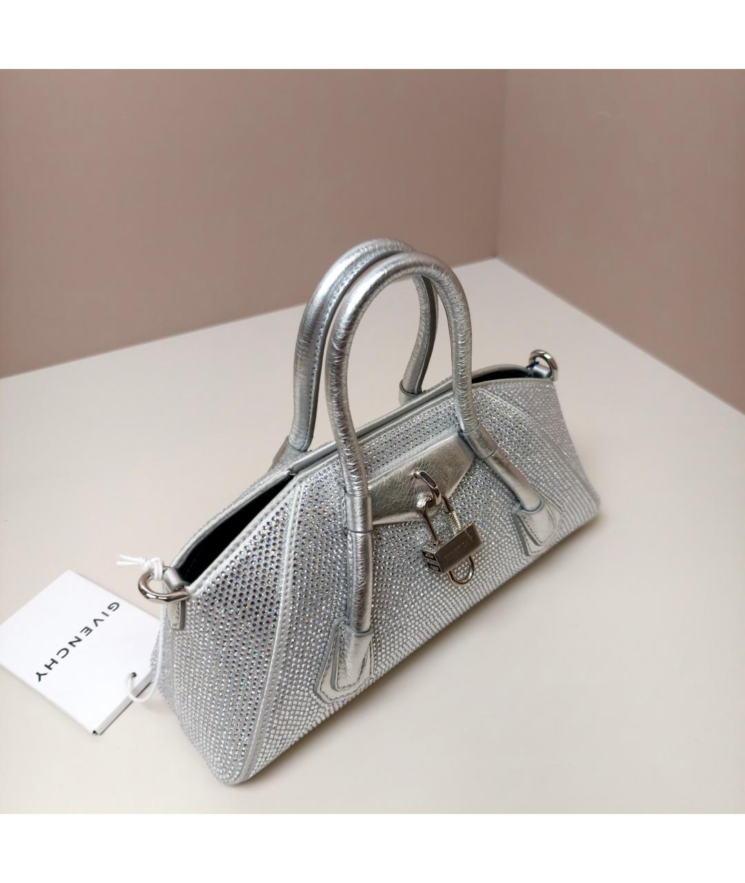 GIVENCHY Серебряная сумка через плечо, фото 3