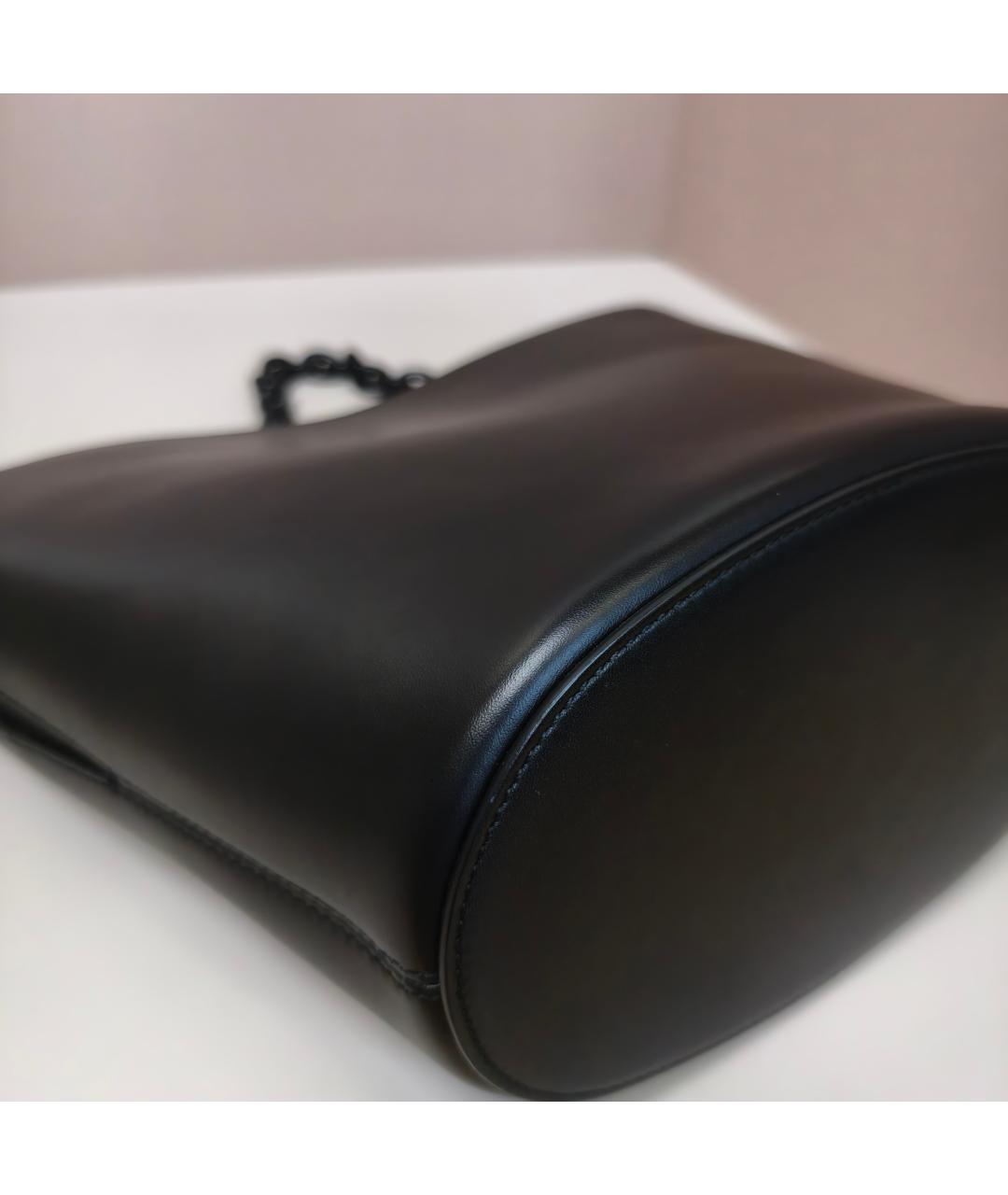 BALENCIAGA Черная кожаная сумка через плечо, фото 2