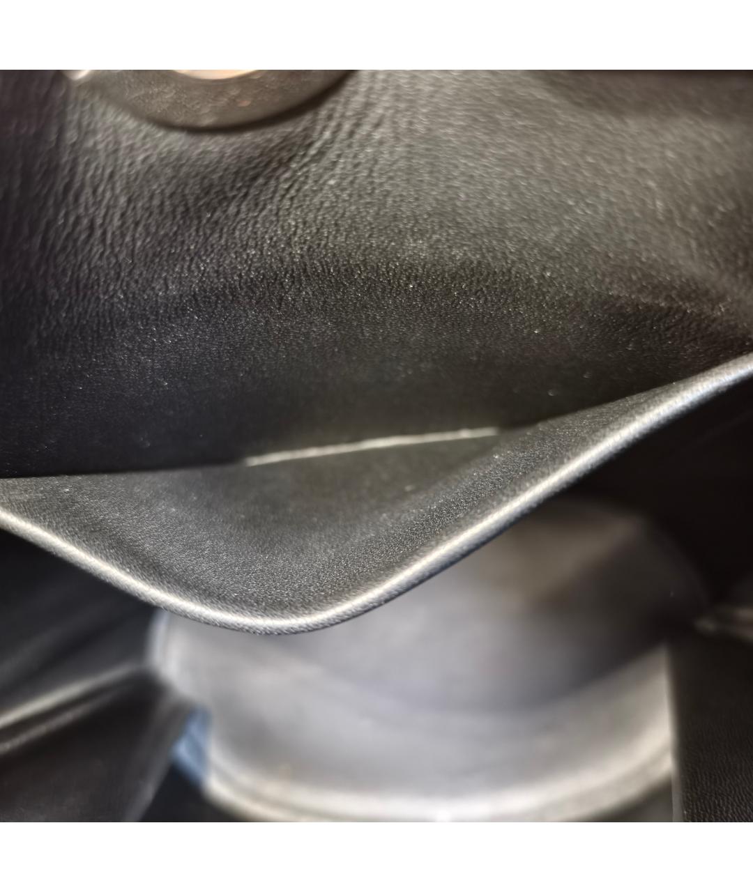 BALENCIAGA Черная кожаная сумка через плечо, фото 7