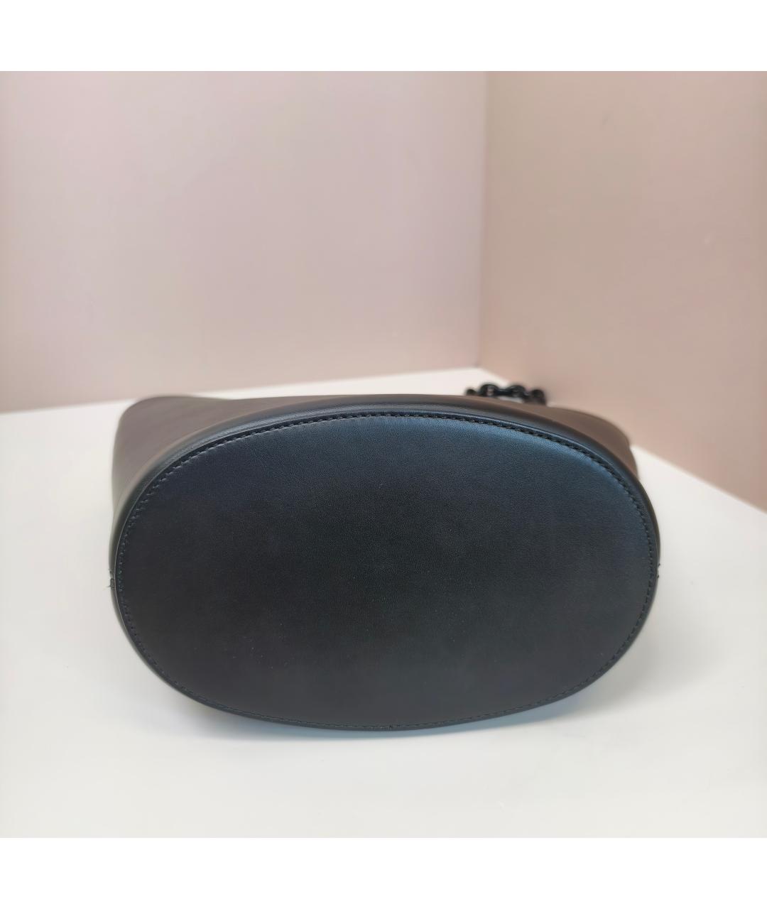 BALENCIAGA Черная кожаная сумка через плечо, фото 6