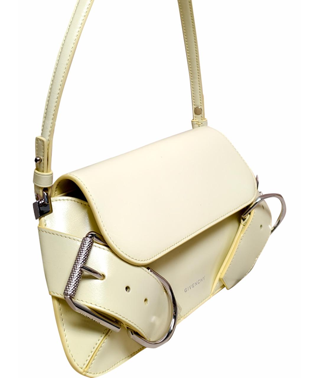 GIVENCHY Желтая кожаная сумка через плечо, фото 11