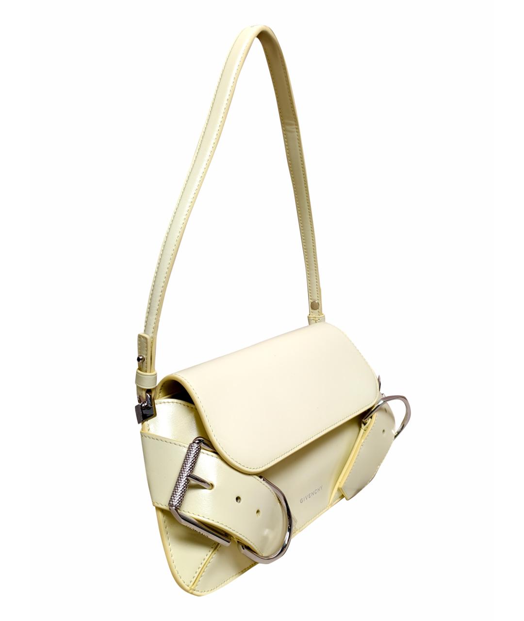 GIVENCHY Желтая кожаная сумка через плечо, фото 12